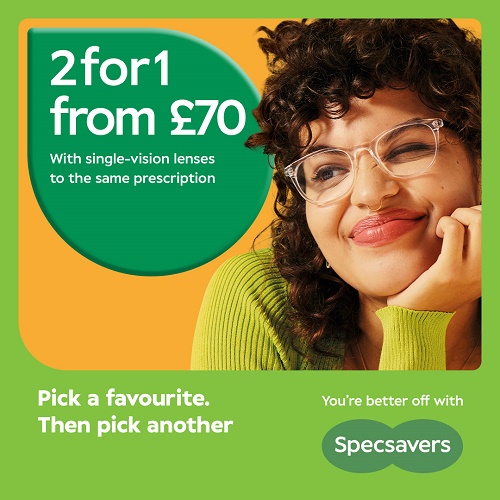 900650 UK 2for124DROPLET FB Shopping Centre specsavers